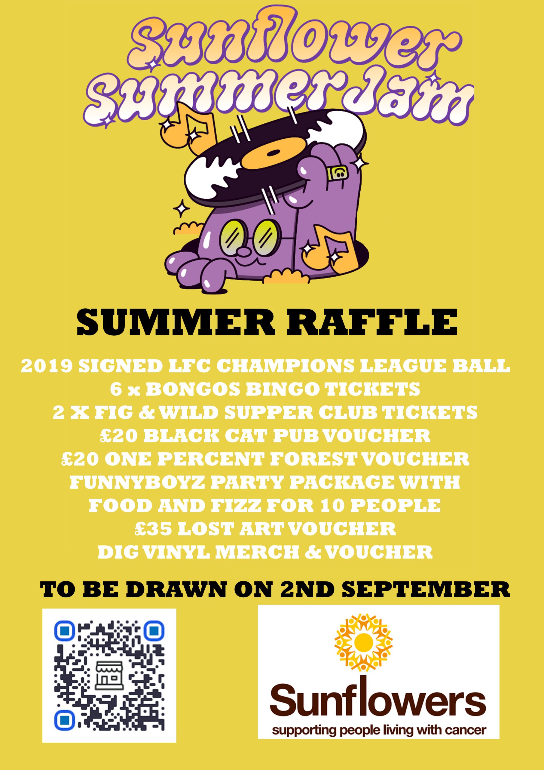 Suumer Raffle Sunflowers Summer Raffle - Liverpool Sunflowers